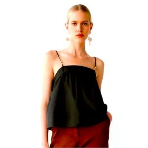ZARA Beaded Camisole with Back Bow C506, Size L